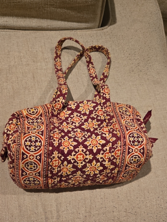 Vera Bradley Handbags - Vera Bradley Medallion Burgundy Tote Bag